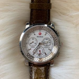 Authentic Michele Diamond Sport Sail Watch